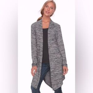 Apt 9  Gray Extra Long, Long Sleeve Cardigan w a split in the back M